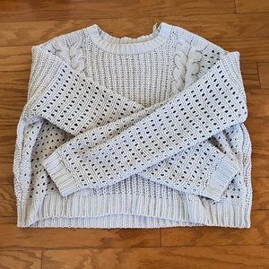 Hollister cable-knit cream sweater
